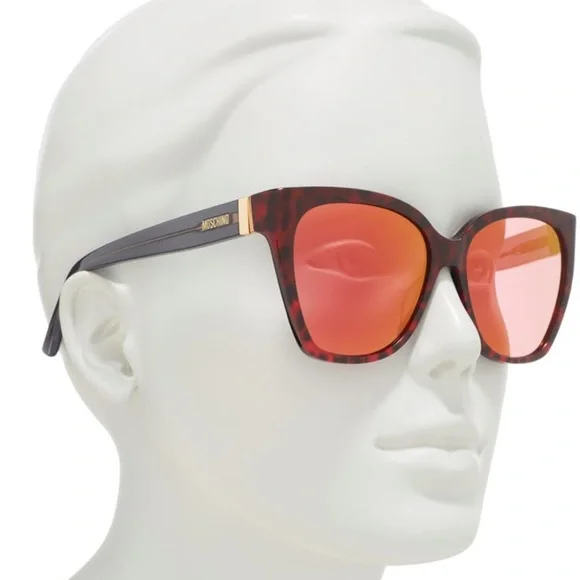 ??MOSCHINO 55mm Cat eye sunglasses Moschino Grey Cat Eye Ladies Sunglasses MOS109/S 0807/IR 55  main image 3